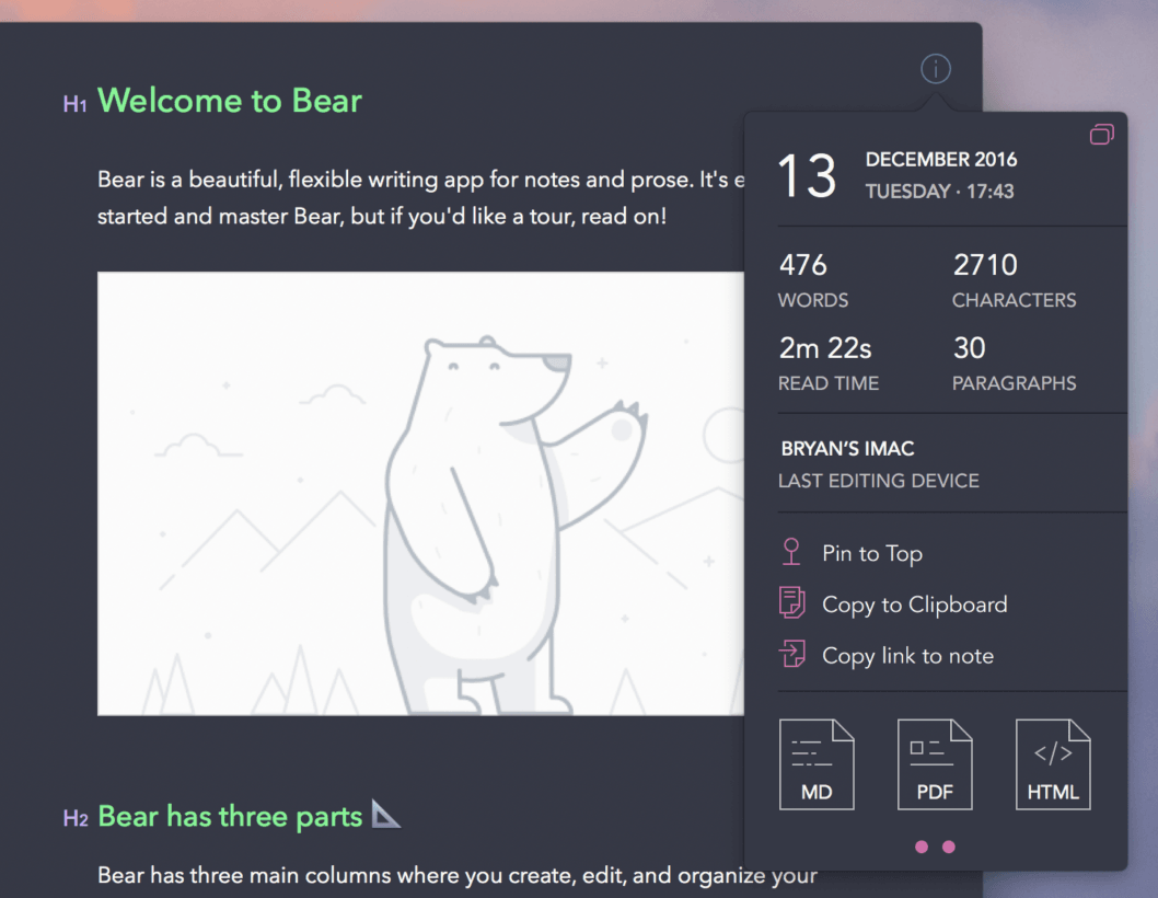 bear - Theme Preview