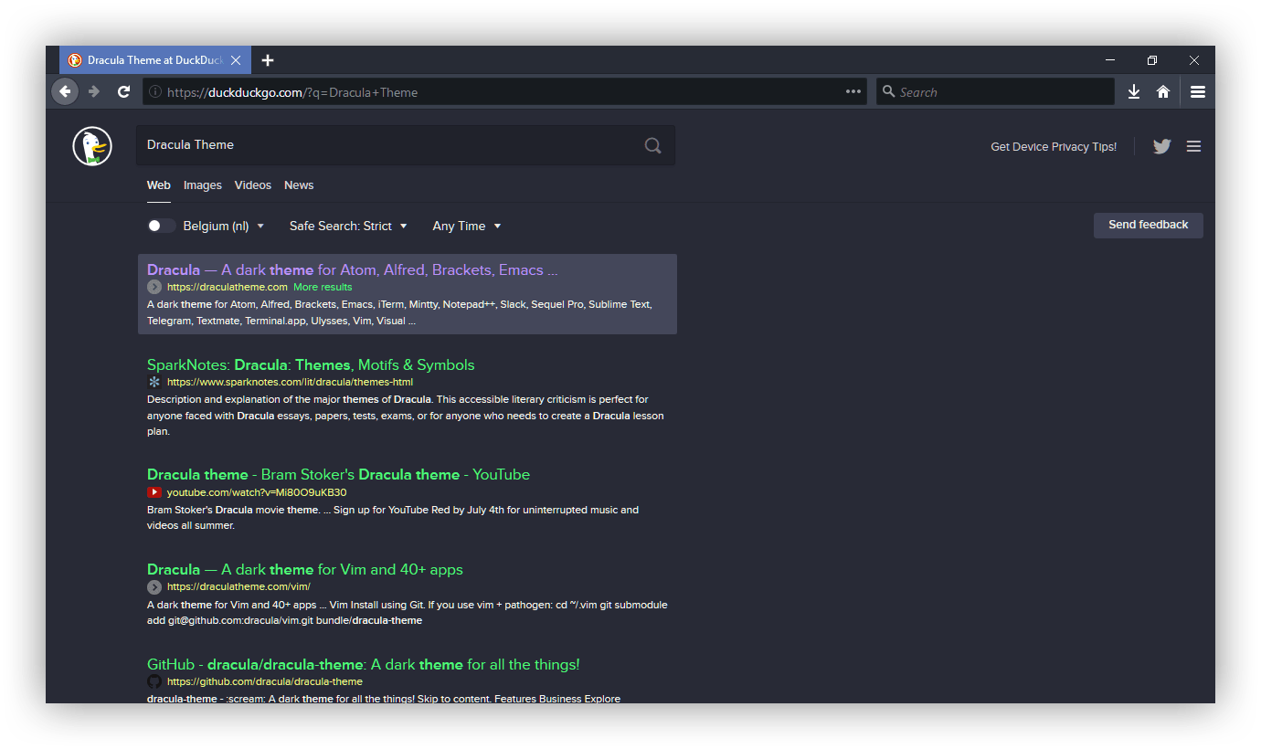 duckduckgo - Theme Preview