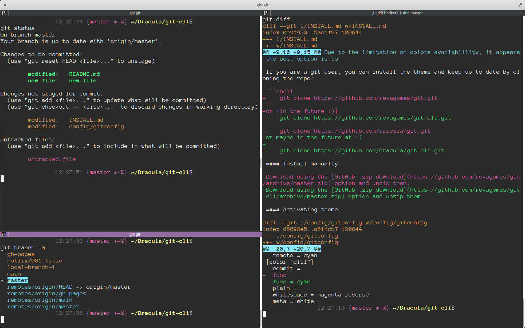 git - Theme Preview