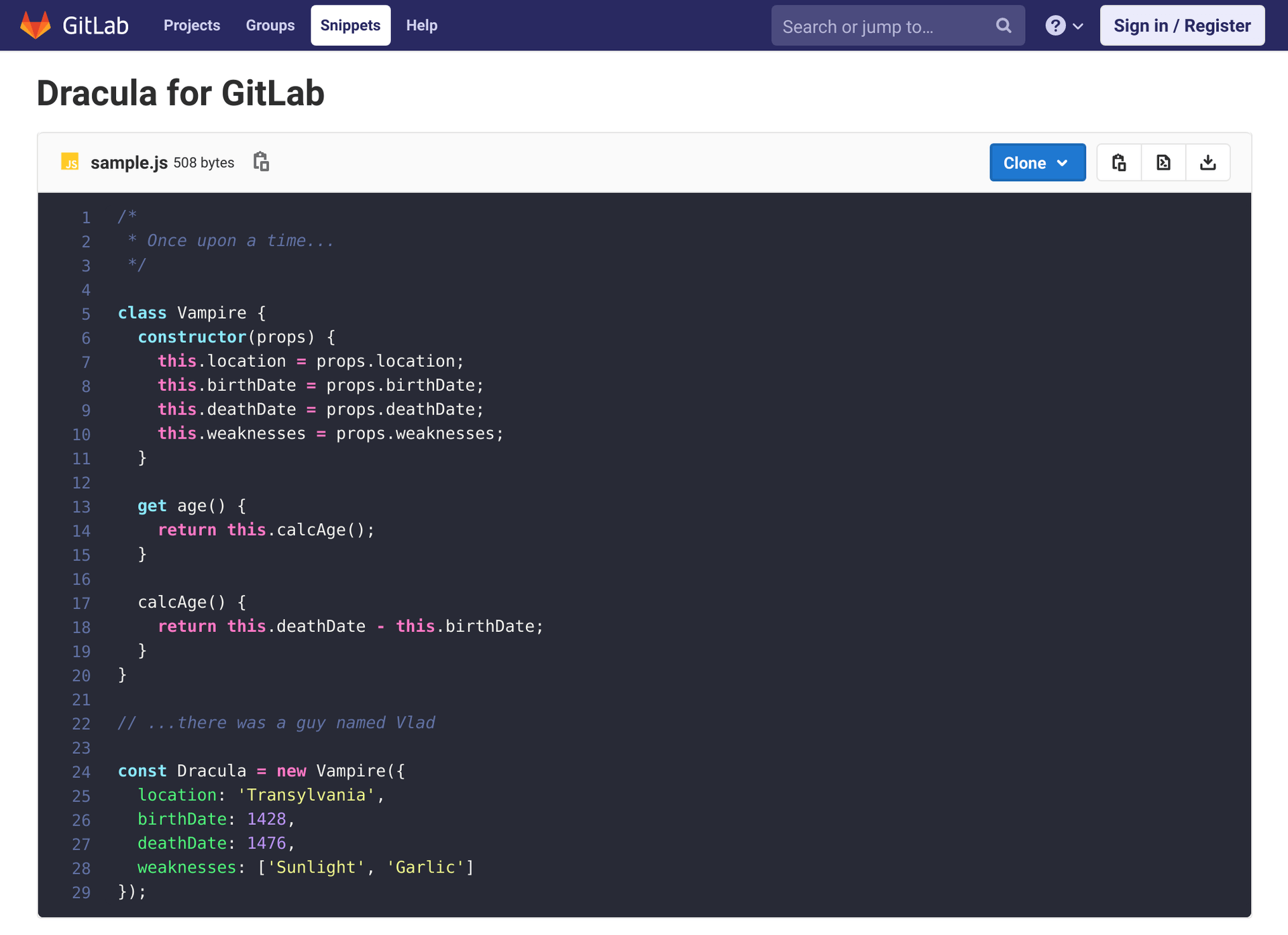 gitlab - Theme Preview