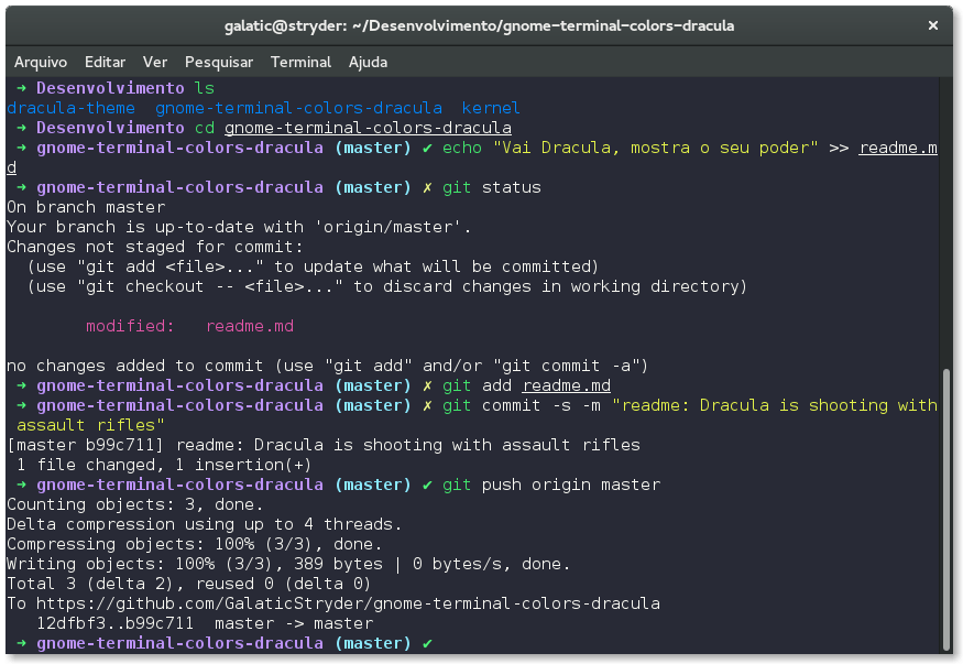 gnome-terminal - Theme Preview