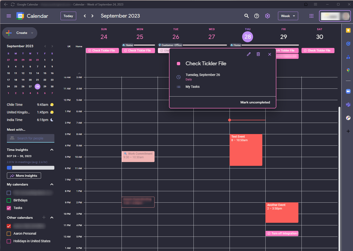 google-calendar - Theme Preview