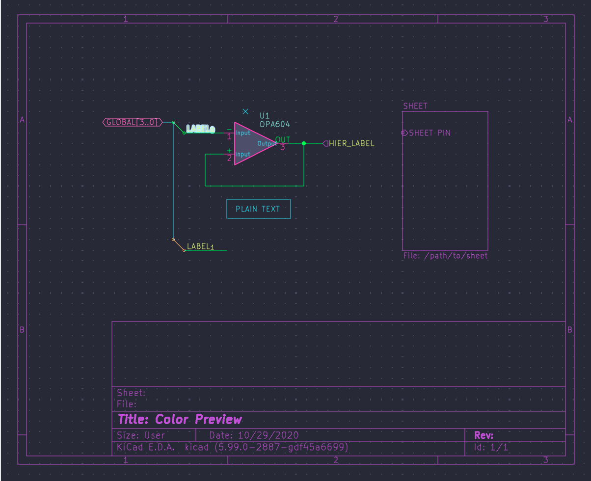 kicad - Theme Preview