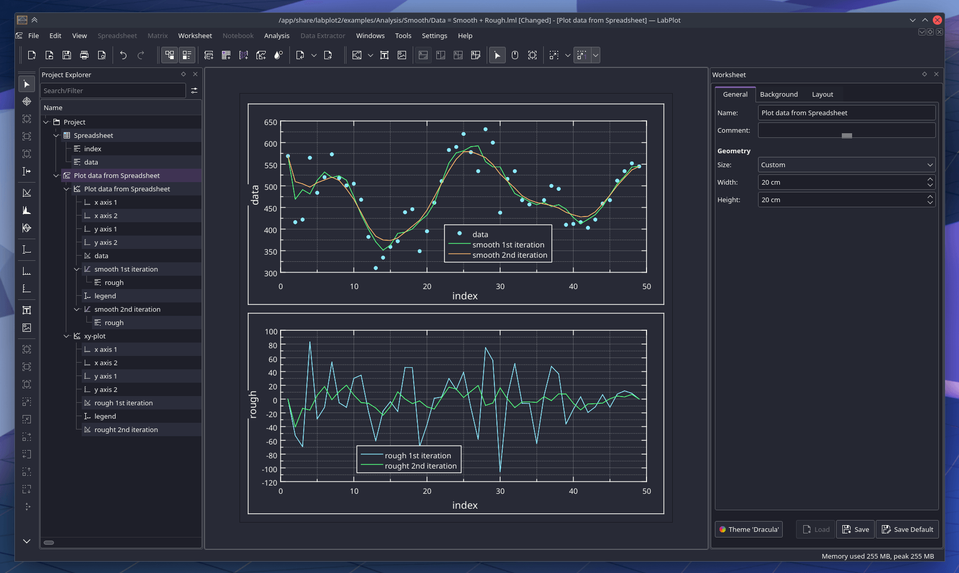 labplot - Theme Preview