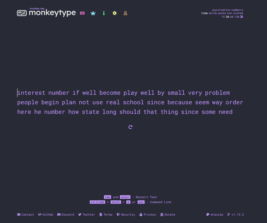 Monkeytype - Dracula Theme
