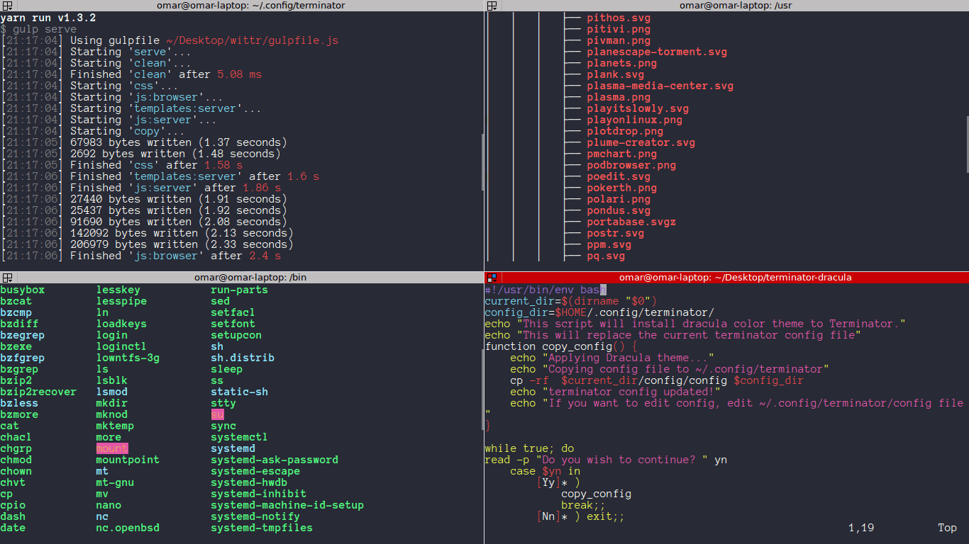 terminator - Theme Preview