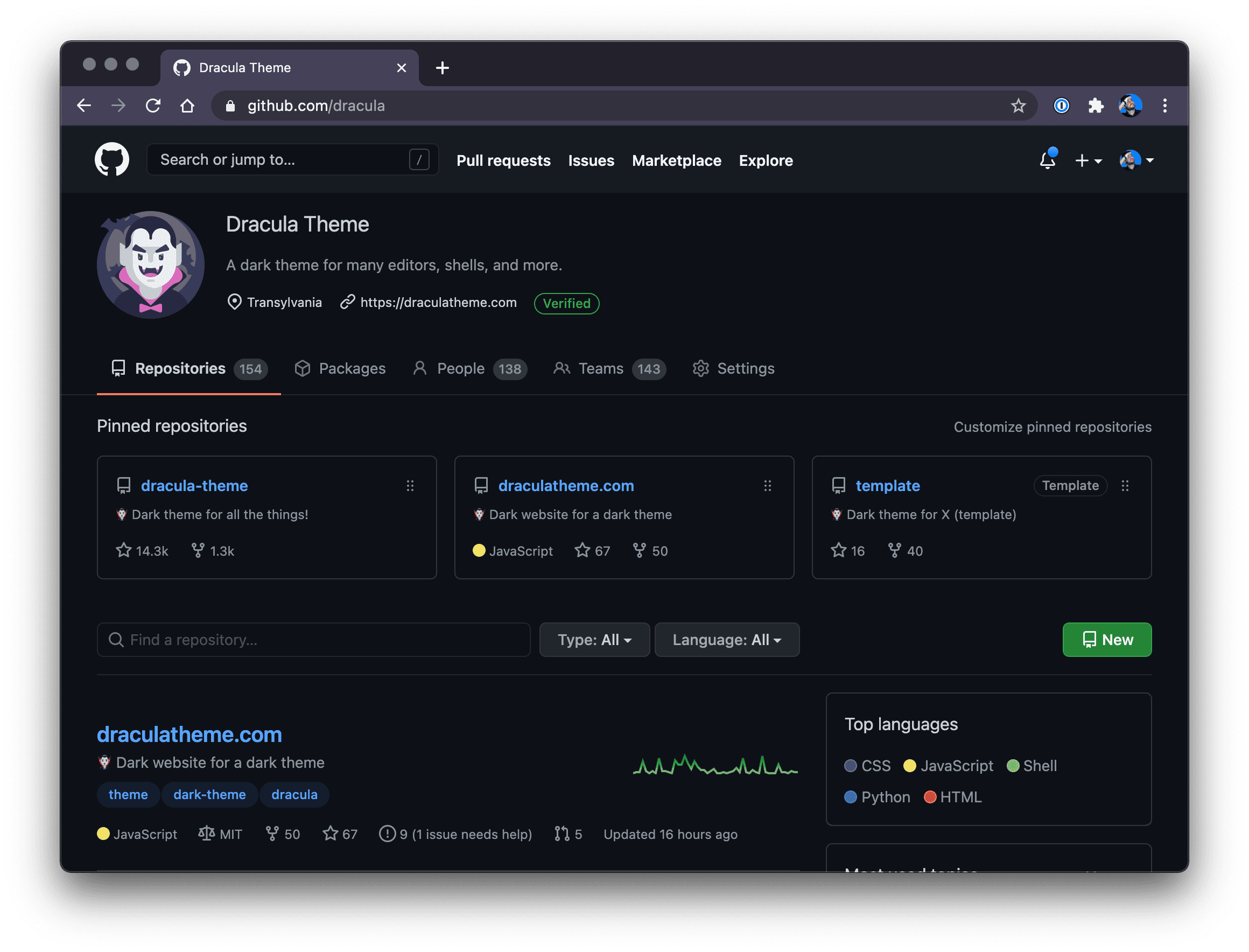 GitHub Dark Mode