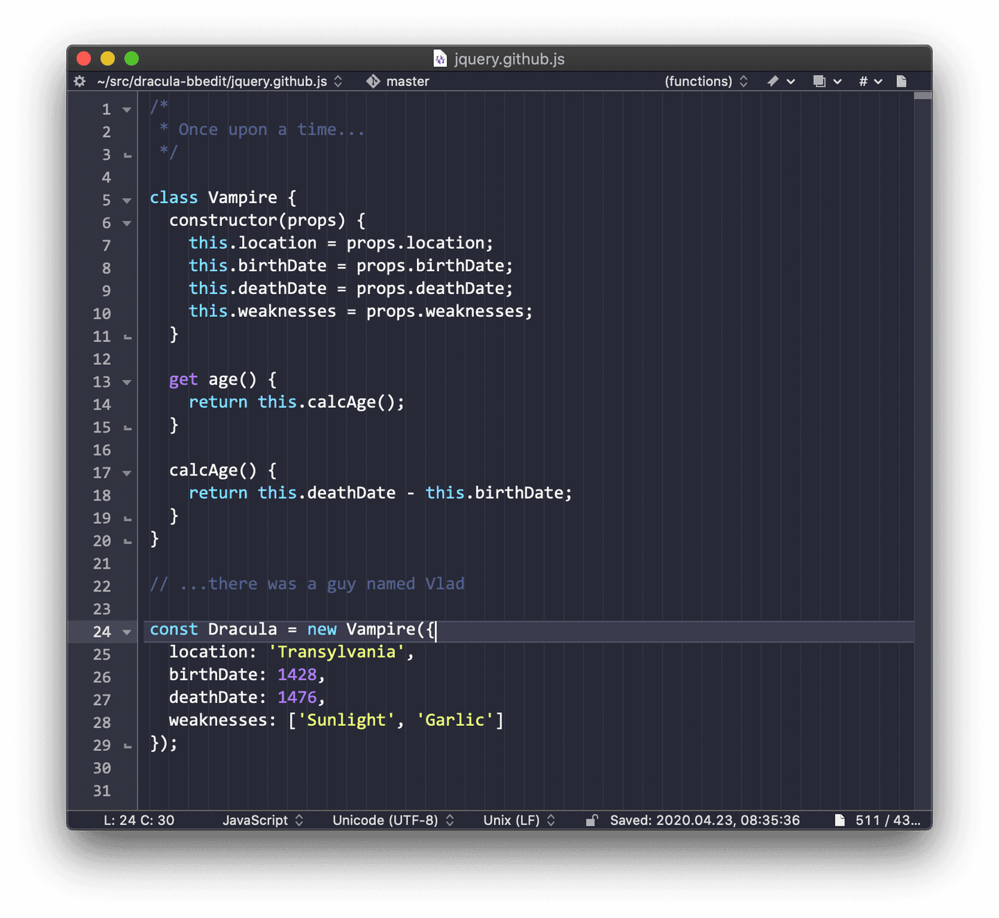 bbedit - Theme Preview