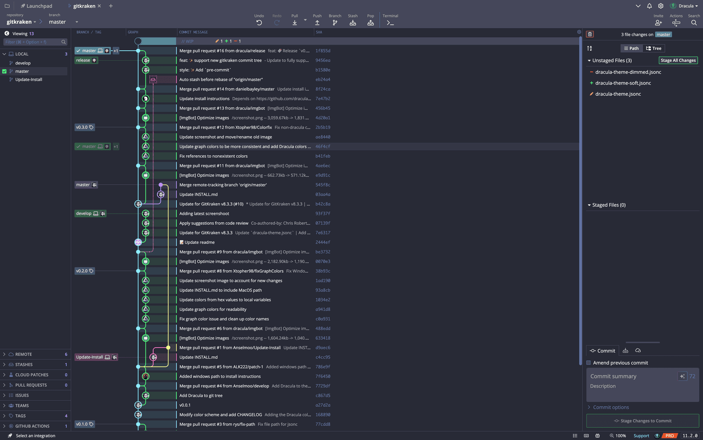 gitkraken - Theme Preview