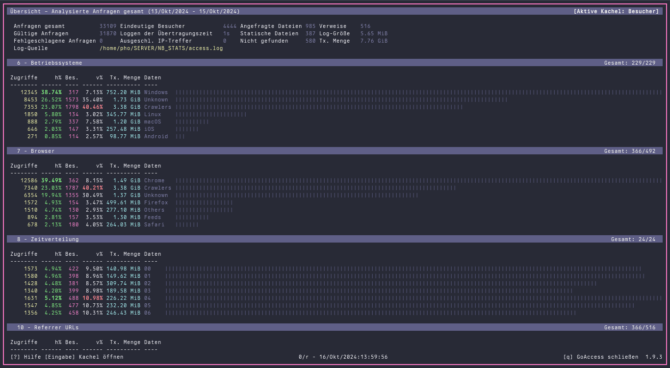 go-access - Theme Preview