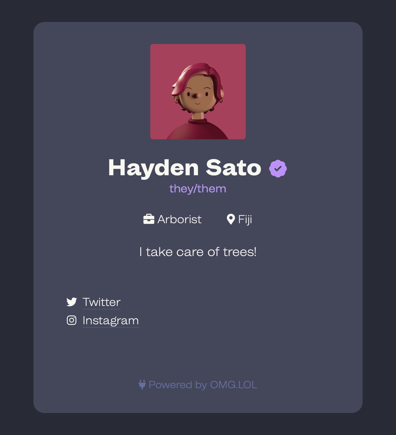 omglol - Theme Preview