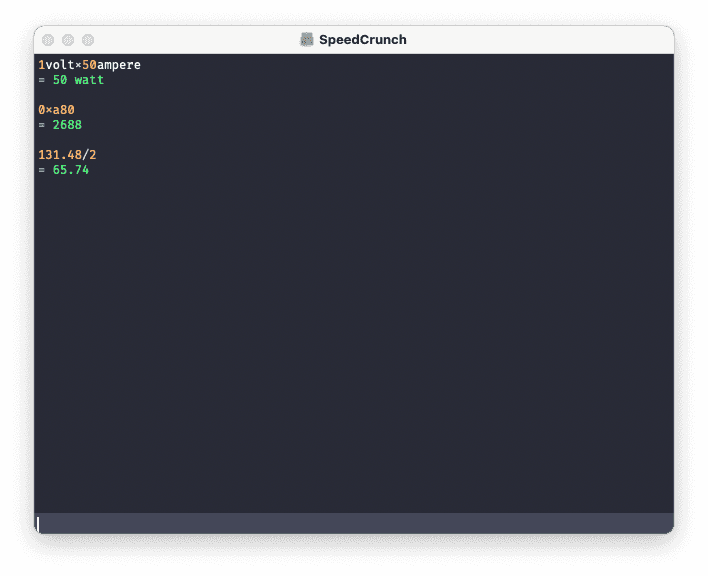 speedcrunch - Theme Preview