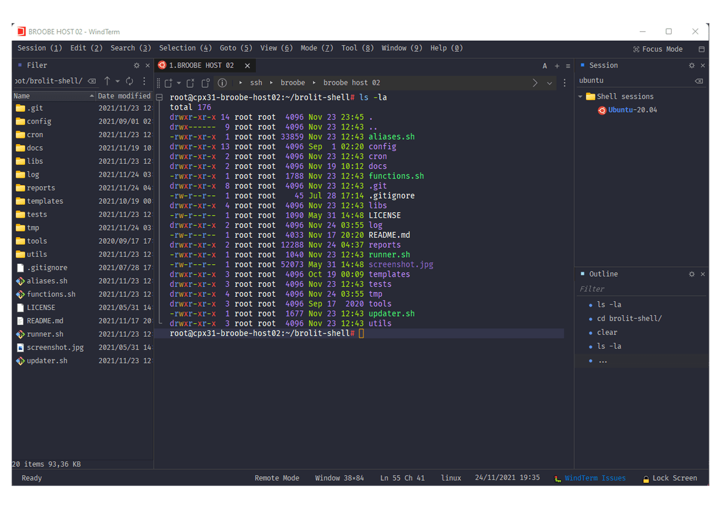 windterm - Theme Preview