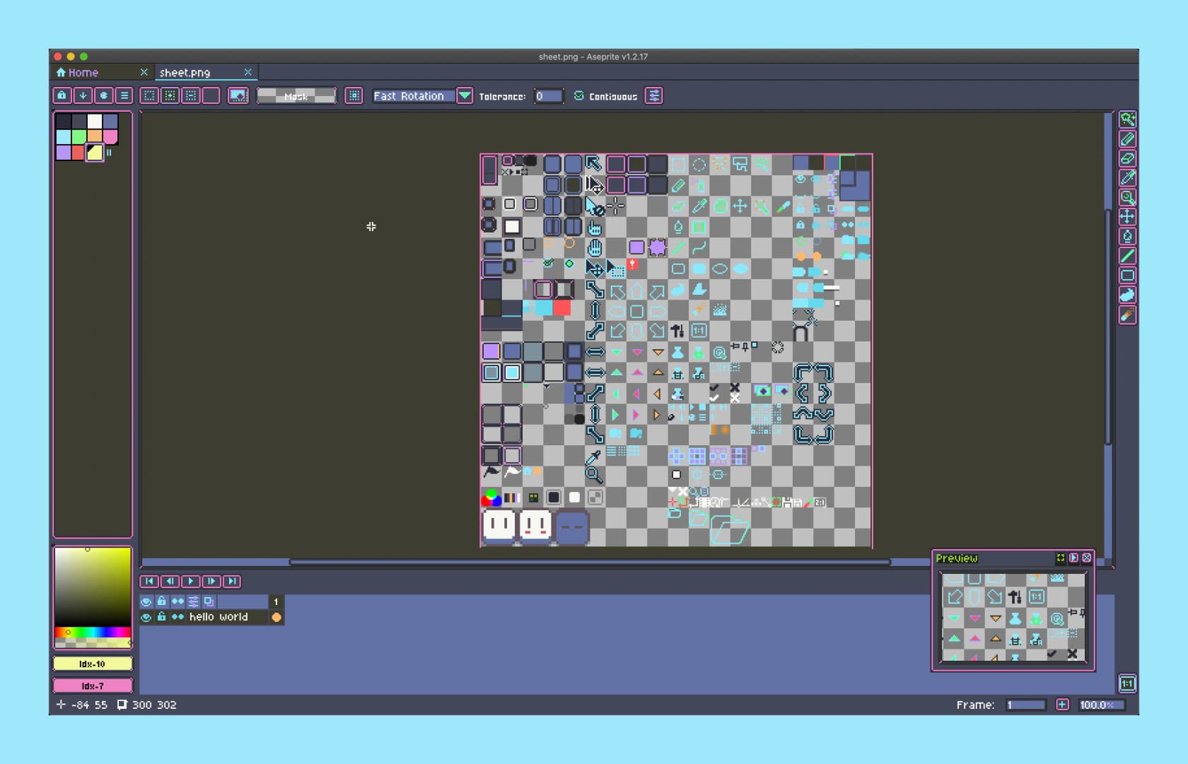 Dracula theme for Aseprite
