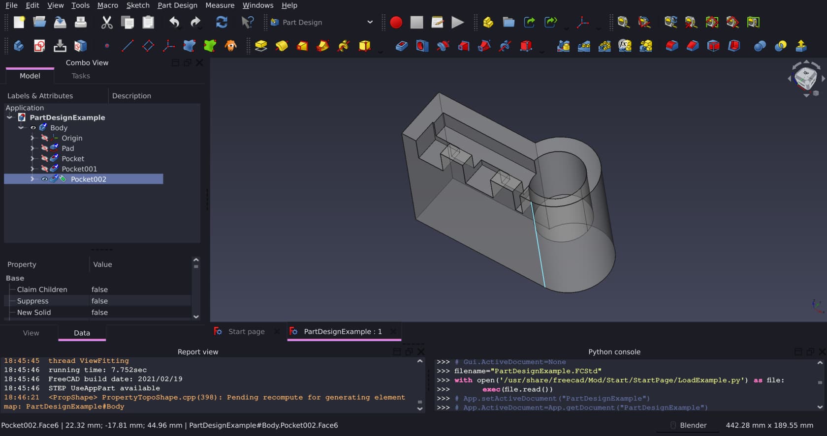 Dracula theme for FreeCAD