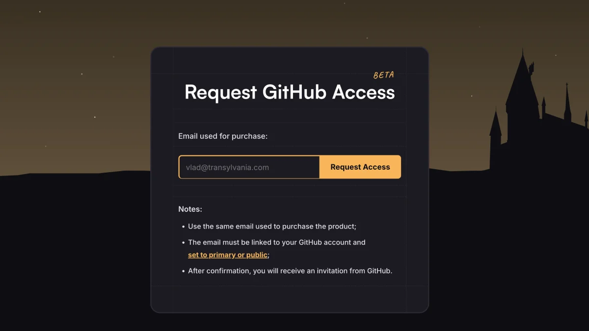 Private Org. Form Screenshot
