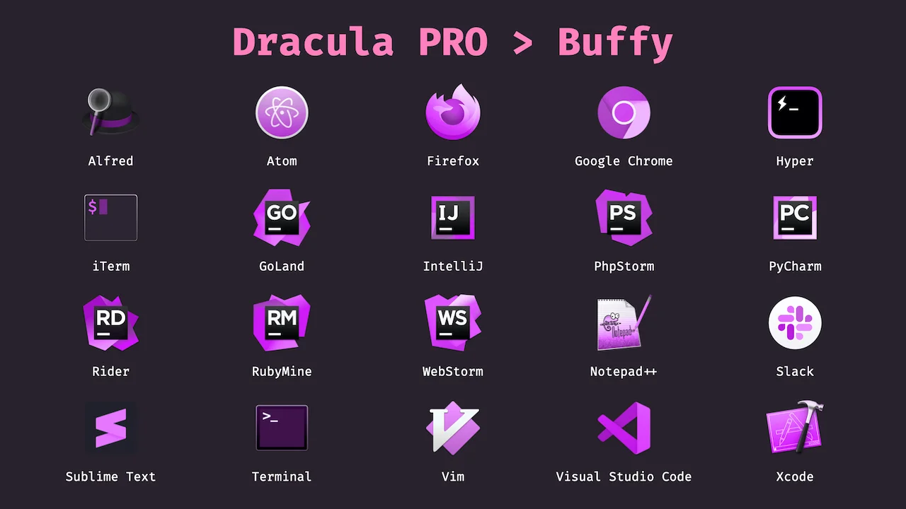 Dracula Pro Icons - Buffy