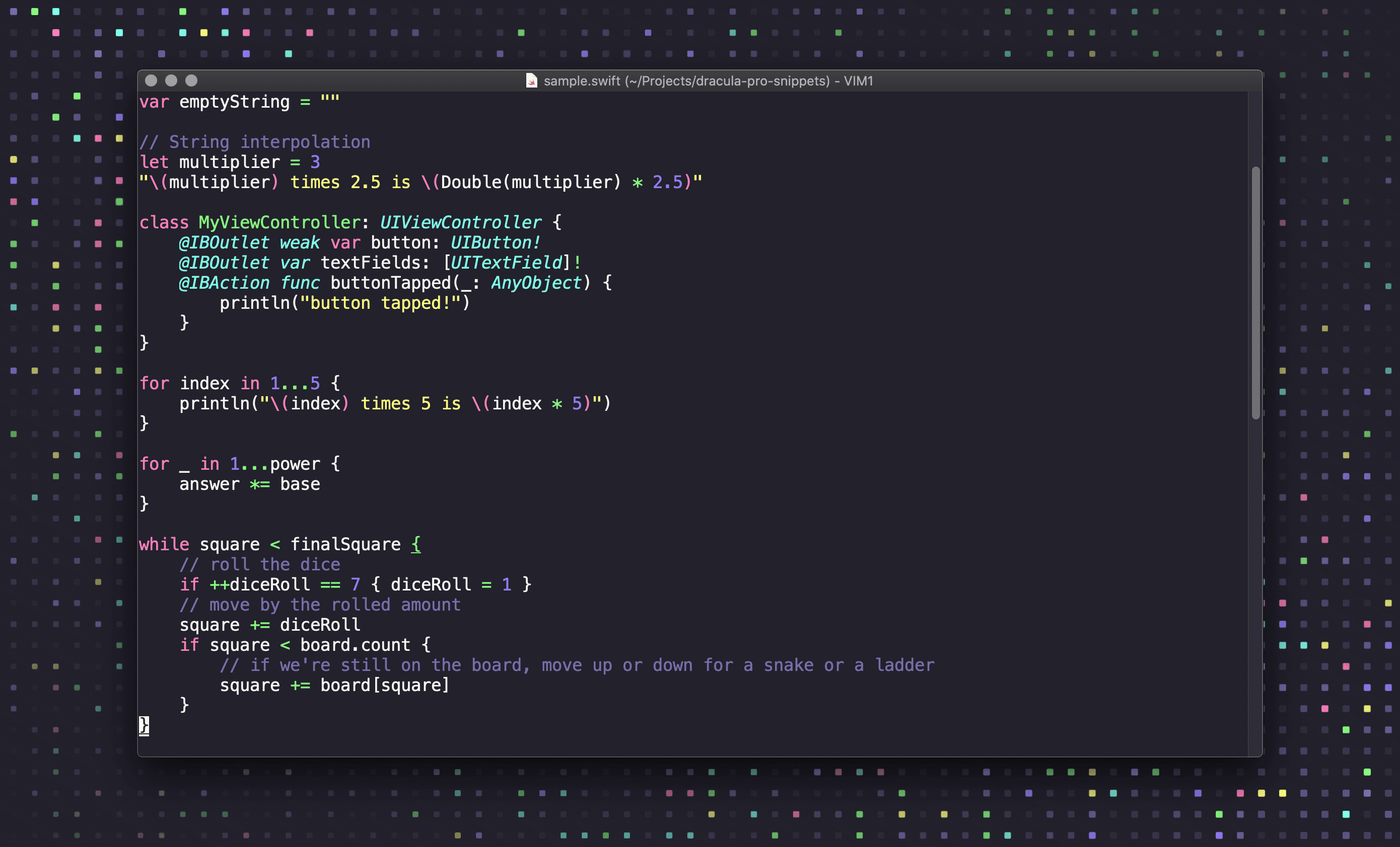 Dracula Pro for Vim