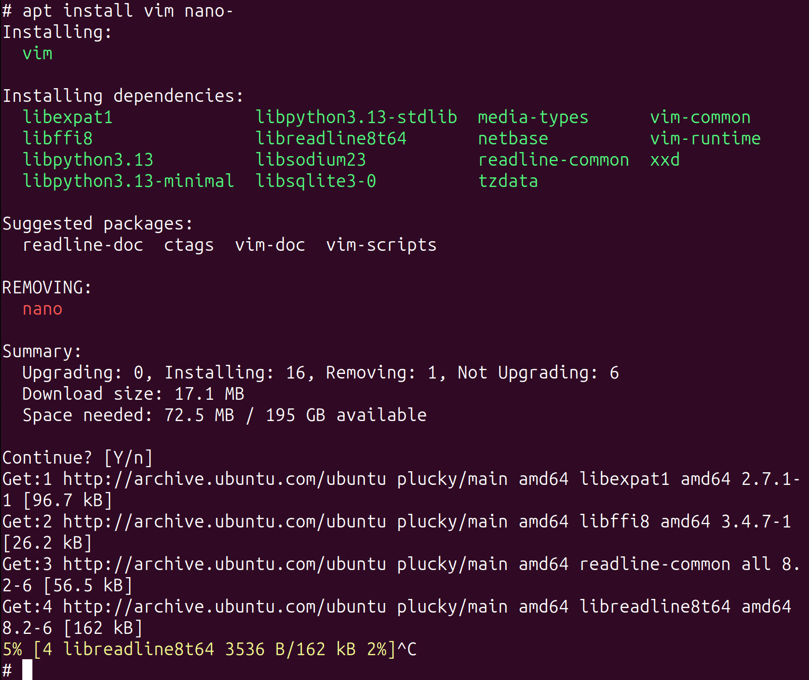 apt - Theme preview