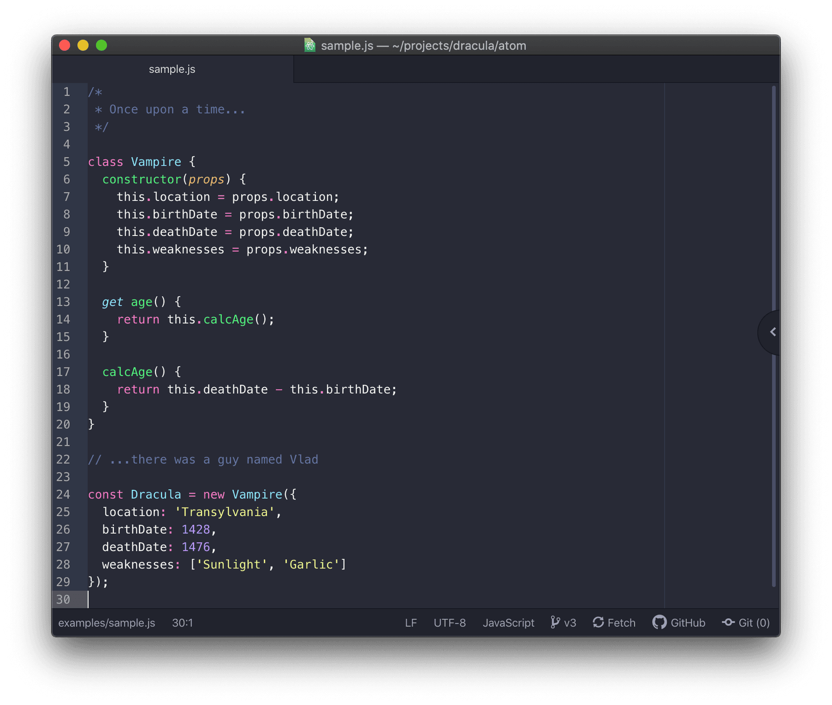 atom - Theme preview