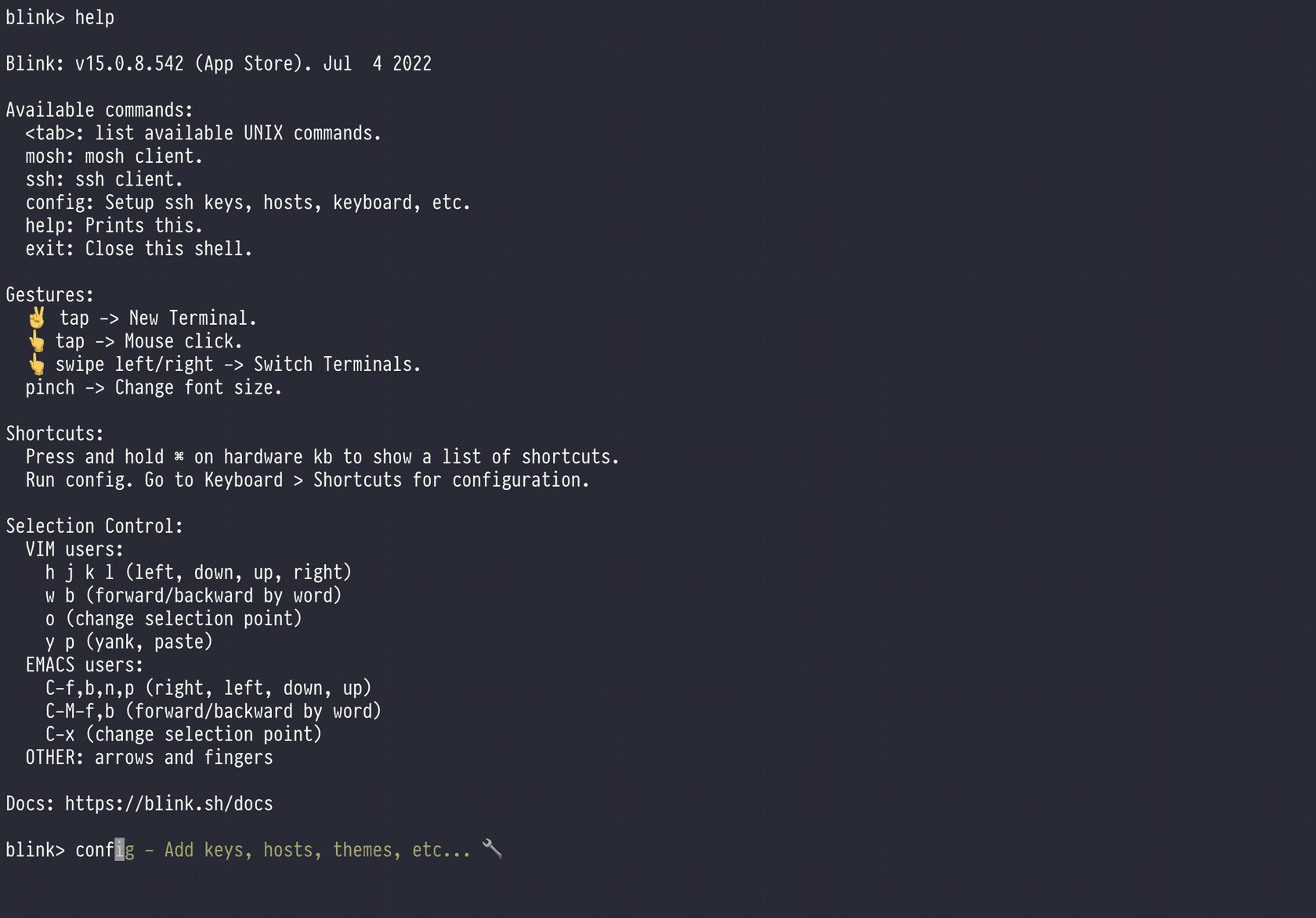 blink-shell - Theme preview