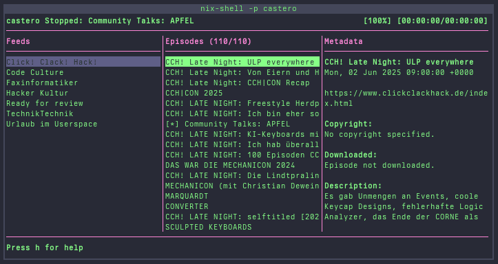 castero - Theme preview