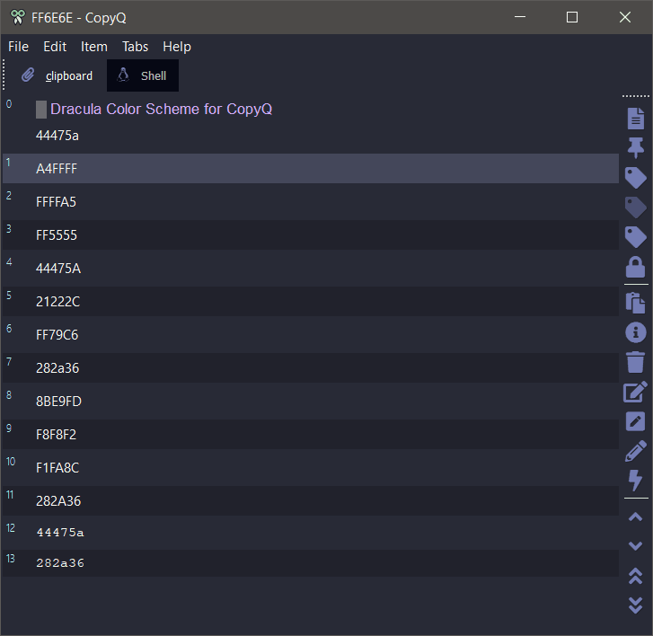 copyq - Theme preview