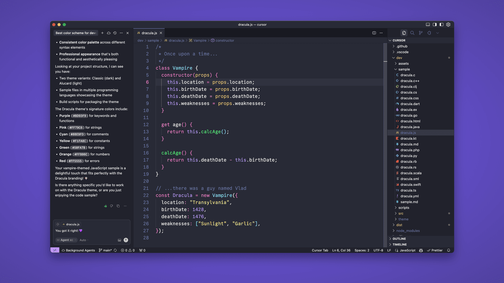 cursor - Theme preview