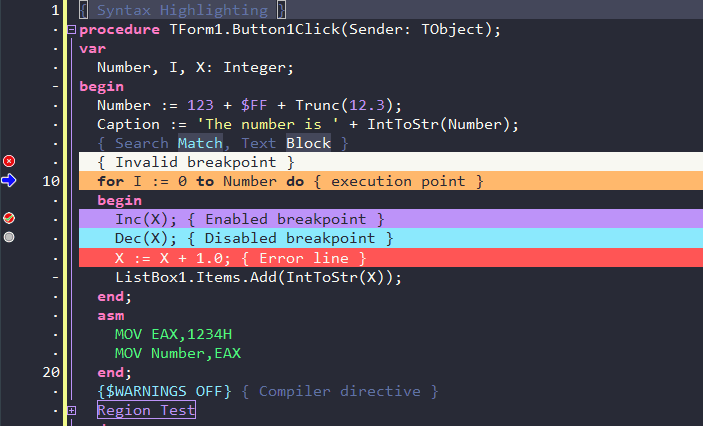 delphi - Theme preview