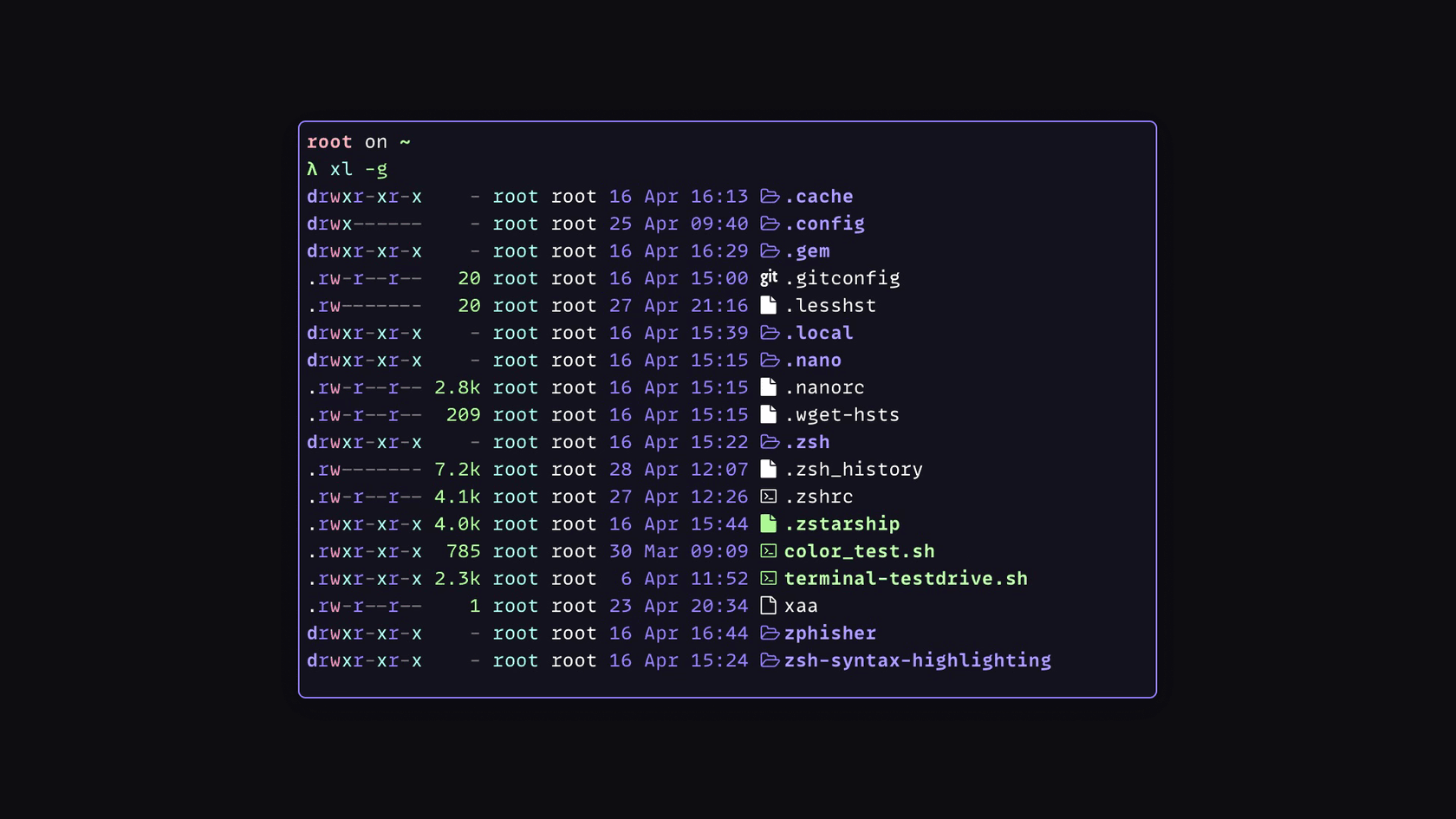 exa - Theme preview