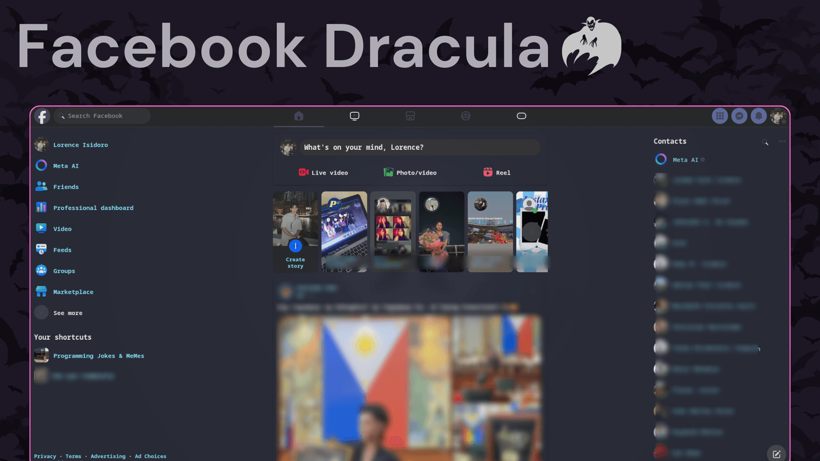 facebook - Theme preview