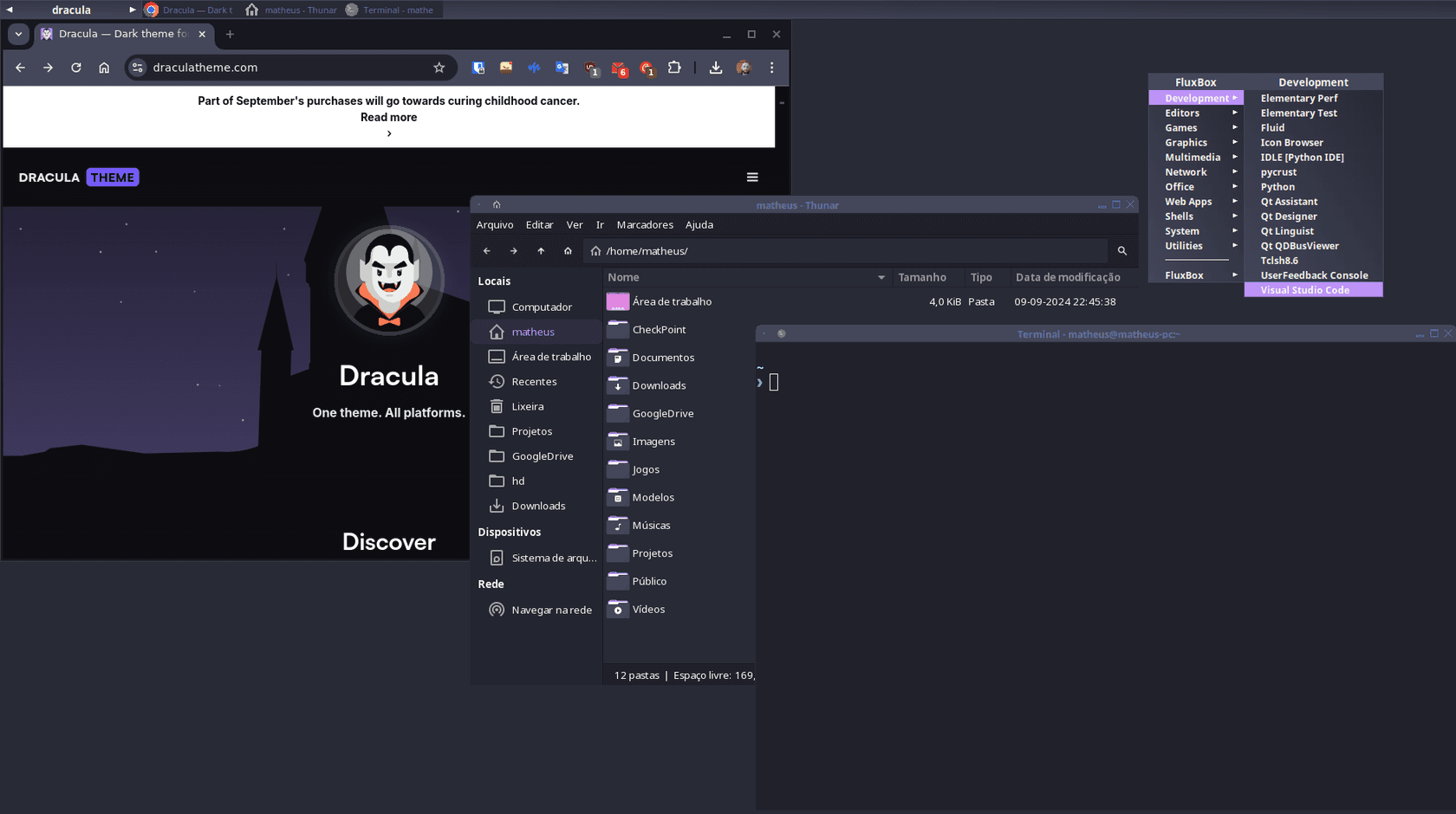 fluxbox - Theme preview