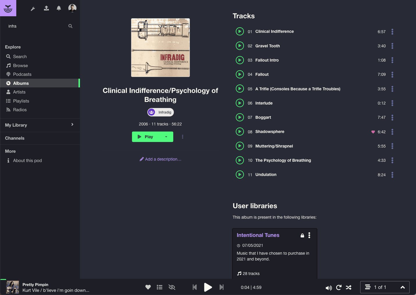funkwhale - Theme preview