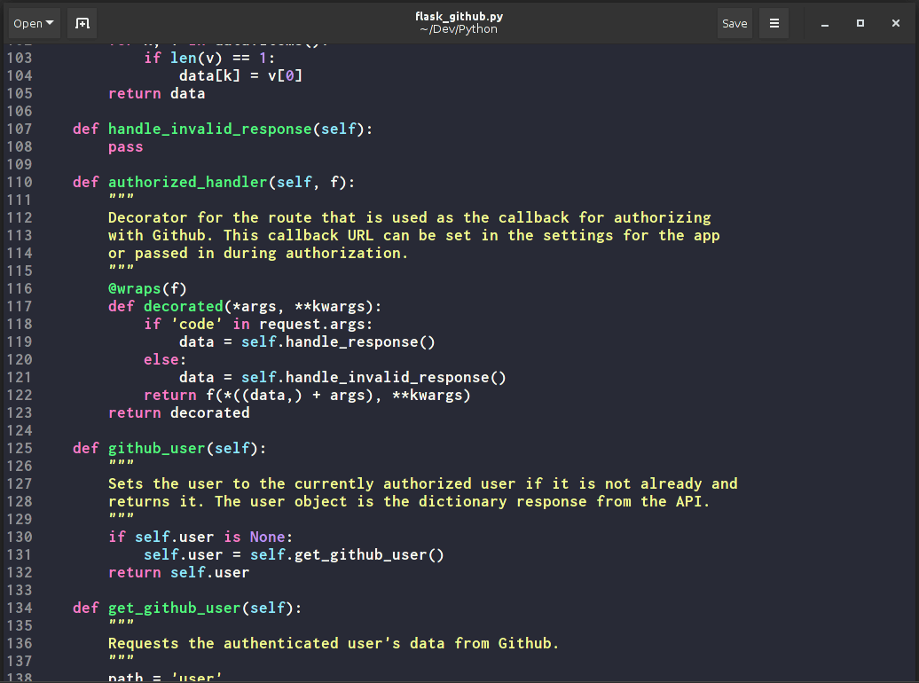 gedit - Theme preview