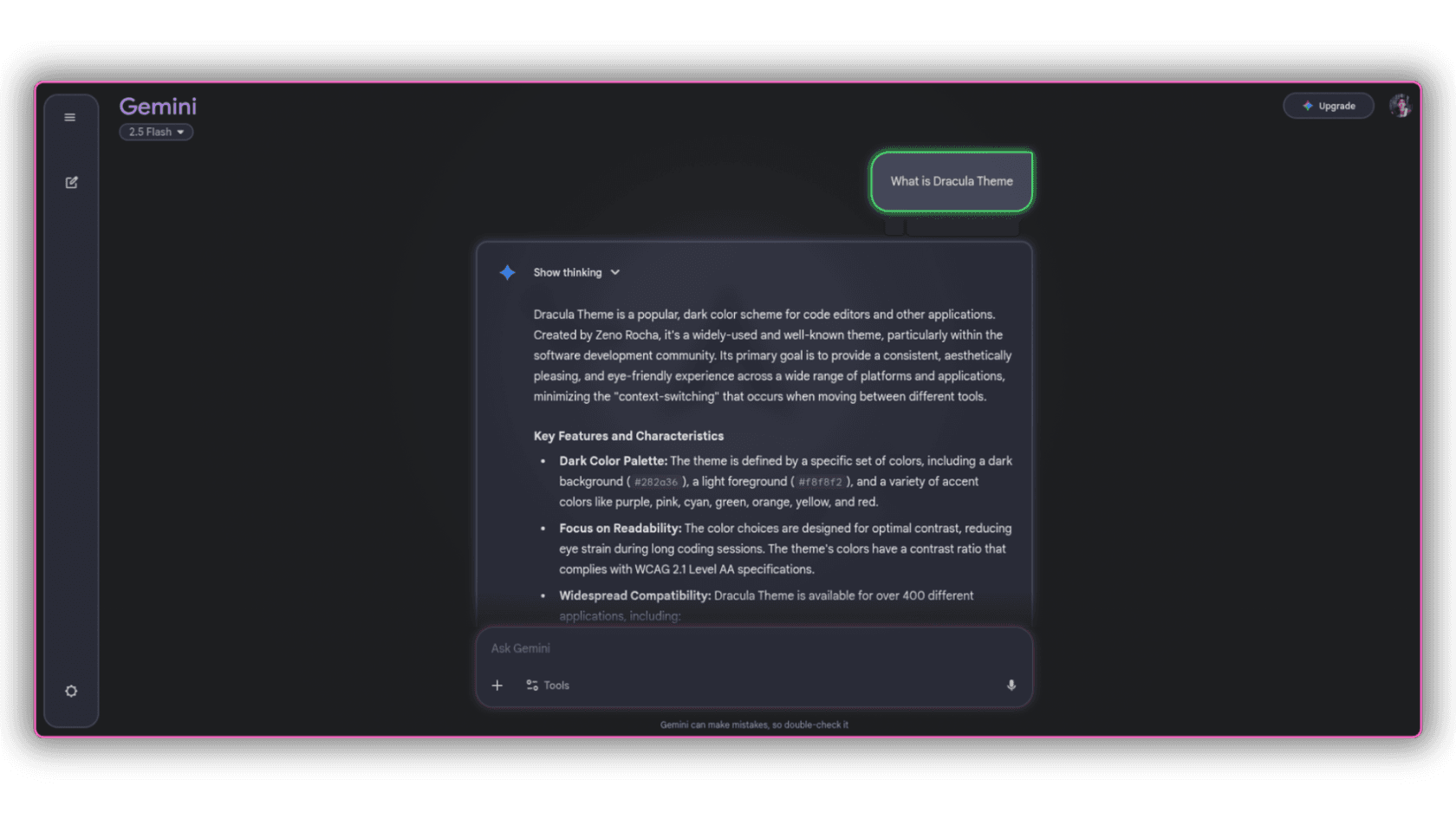 gemini - Theme preview