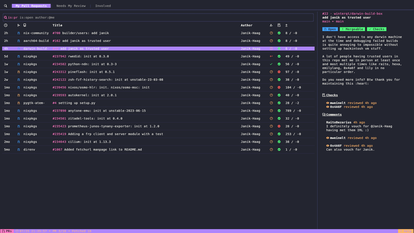 gh-dash - Theme preview