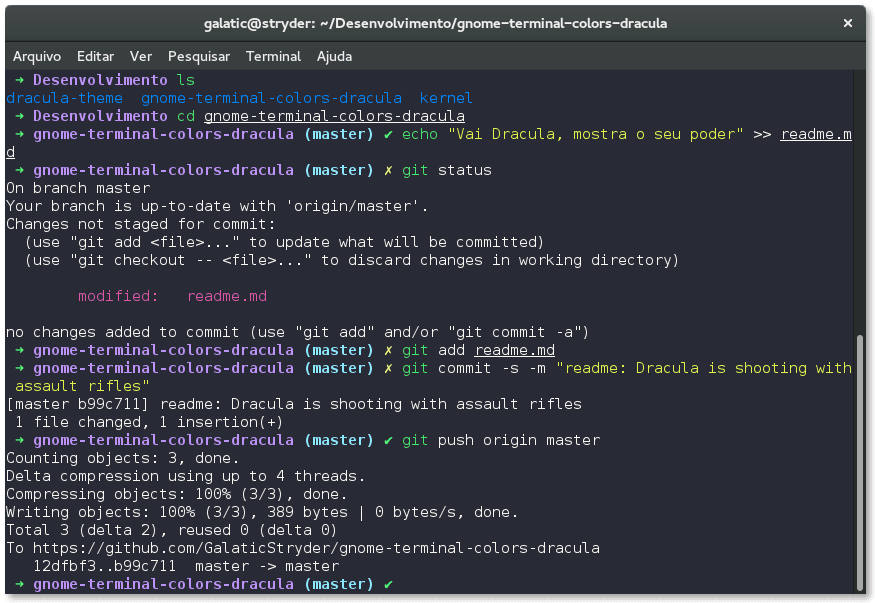 gnome-terminal - Theme preview