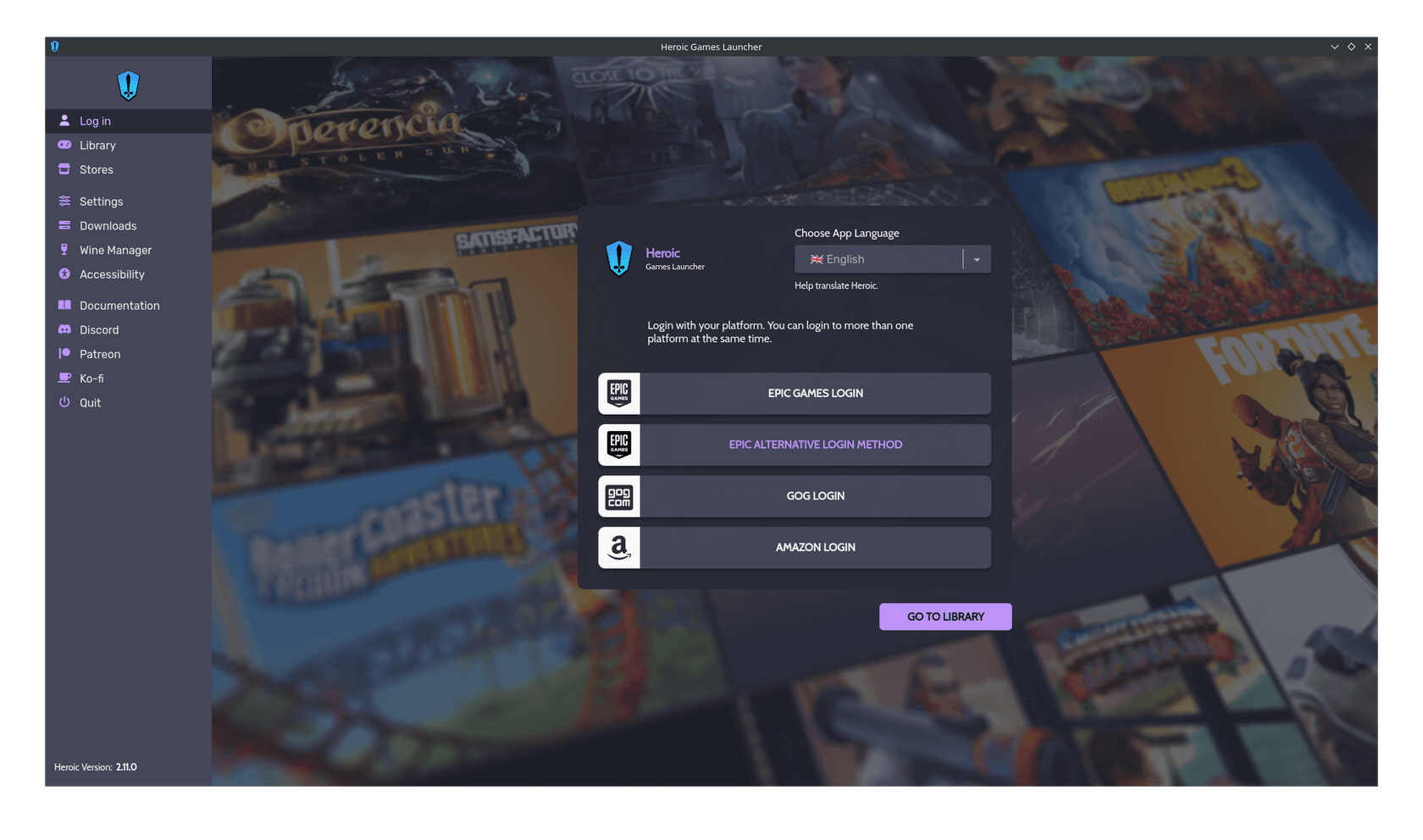 heroic-games-launcher - Theme preview