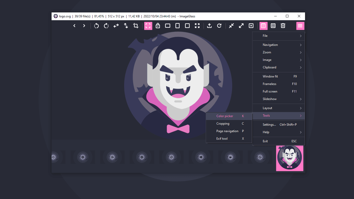 imageglass - Theme preview