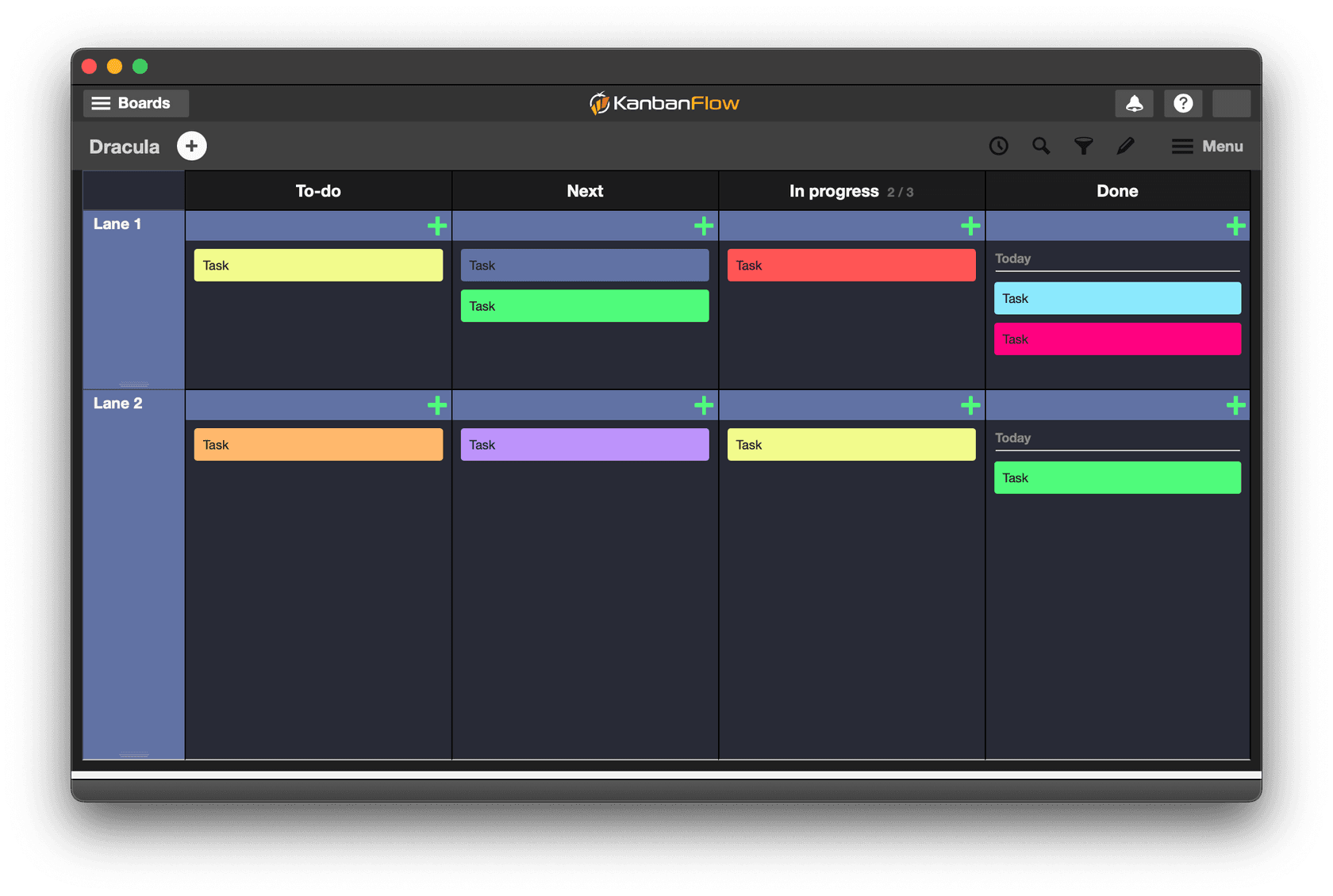 kanbanflow - Theme preview