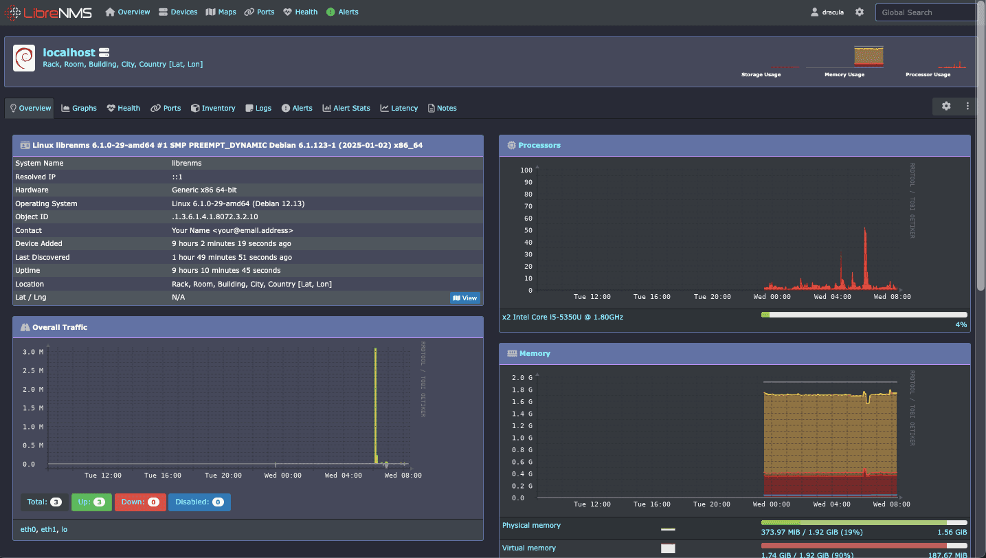 librenms - Theme preview