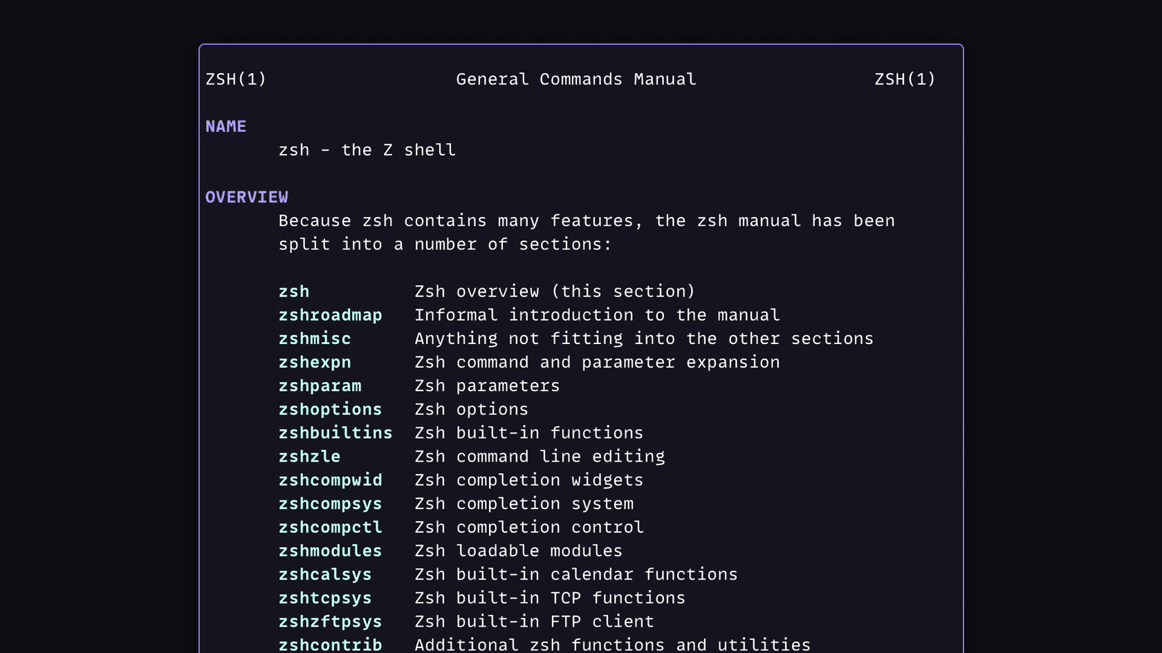 man-pages - Theme preview