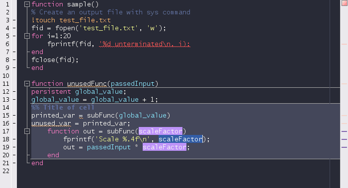 matlab - Theme preview