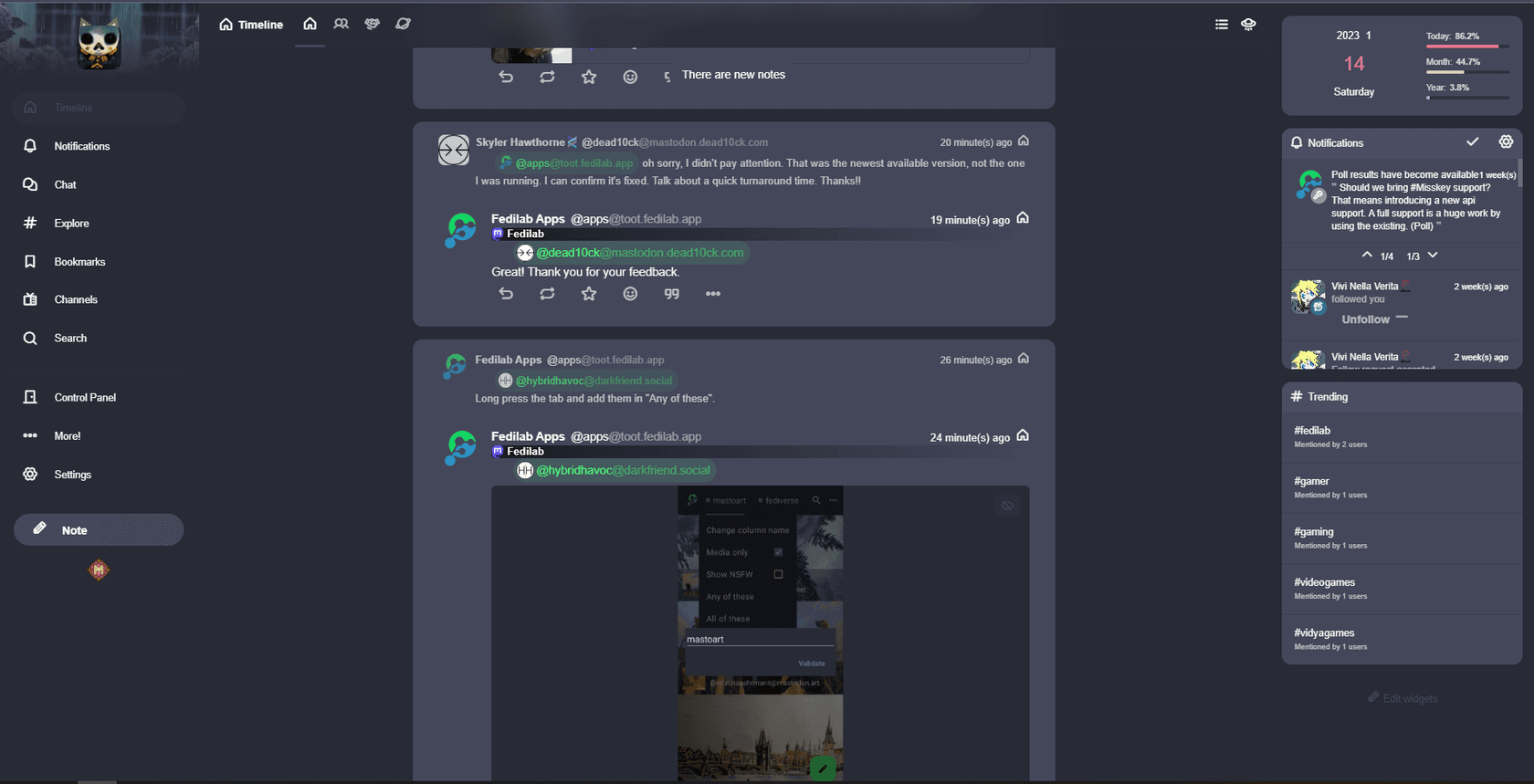 misskey - Theme preview