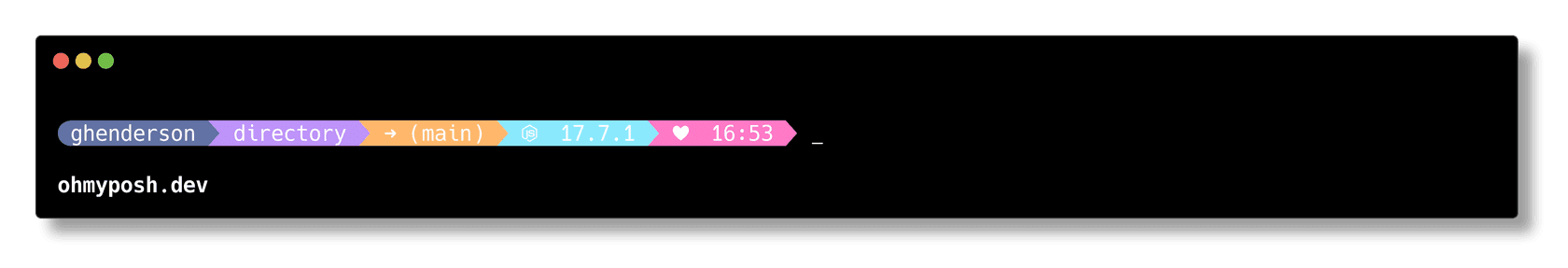 oh-my-posh - Theme preview