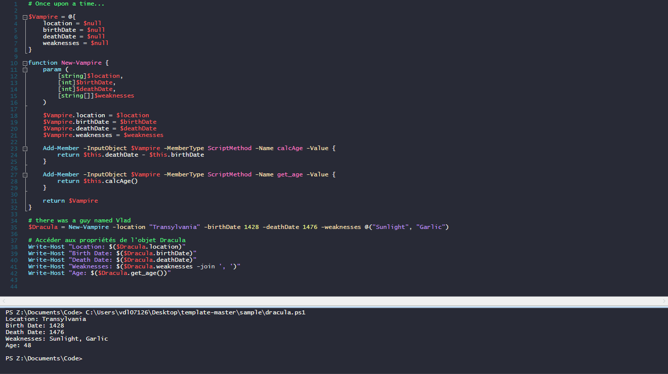 powershell-ise - Theme preview