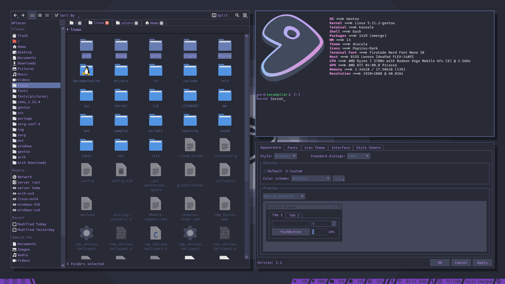 qt5 - Theme preview