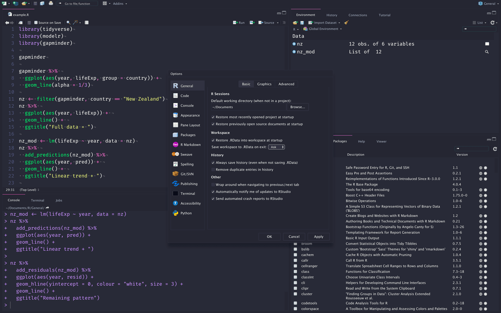 rstudio - Theme preview