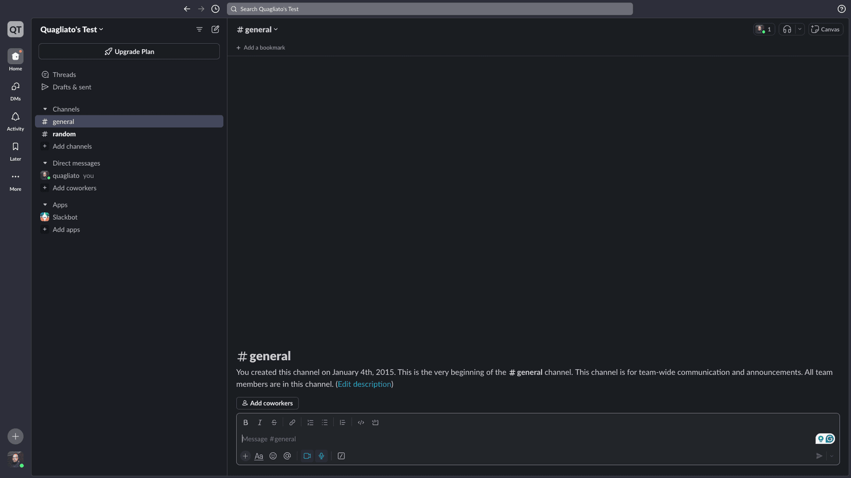 slack - Theme preview
