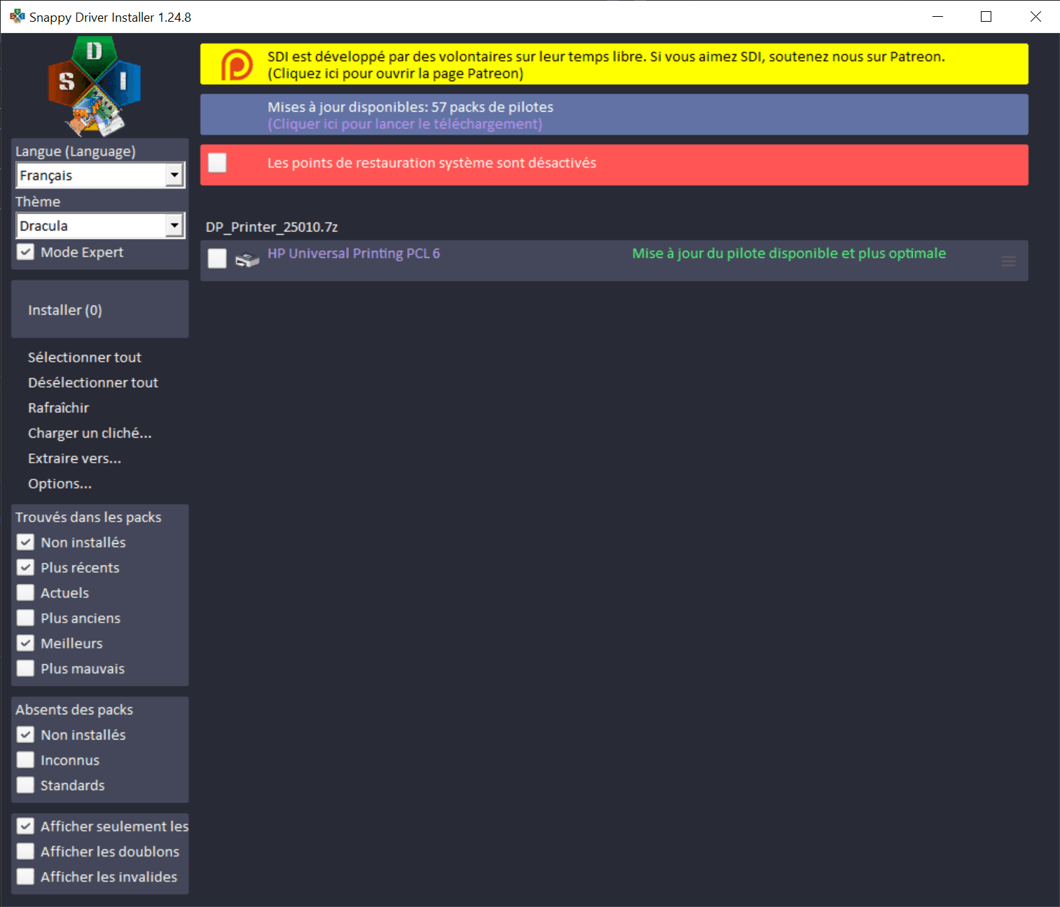 snappy-driver-installer - Theme preview